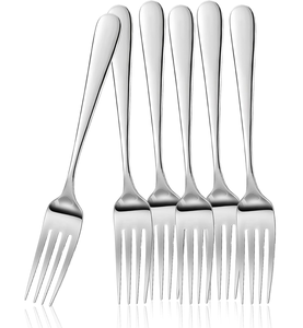 Ensemble de couverts en acier de haute qualité, fourchette à pâtes de 8 pouces, fourchette à fruits et salade, utilisable pour le petit-déjeuner et la table. - Product Image 1