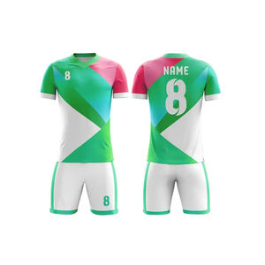 ชุดฟุตบอลแบบกำหนดเอง เสื้อเจอร์ซีย์คอวี แขนสั้น ชุดยูนิฟอร์มผู้ชาย ไซส์ใหญ่ สำหรับฤดูร้อนและทุกฤดูกาล - Product Image 2