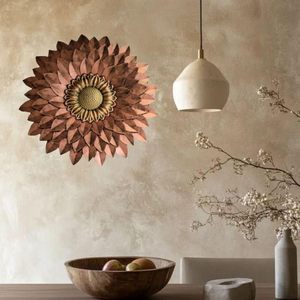 Metal Designer <b>Flower</b> <b>Wall</b> Decor Elegant Floral <b>Wall</b> Art for Living Room Bedroom Office Home Decoration - Product Image 2