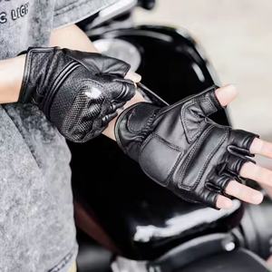 Fabrication directe en usine Styles personnalisés Gants de moto de qualité professionnelle en cuir de chèvre totalement personnalisables Sports de plein air - Product Image 4