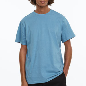 เสื้อยืดผู้ชายขายดี คุณภาพสูง ผ้าฝ้าย 100% สไตล์ลำลอง ลายเรียบ ผ้าเจอร์ซีย์พิมพ์ลายดิจิตอล สีพื้น ย้อมสีตามสั่ง สำหรับผู้ชาย - Product Image 3