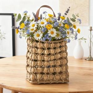 Panier suspendu en jacinthe d'eau, panier de rangement fait main, vente en gros, écologique, fabriqué au Vietnam - Product Image 2