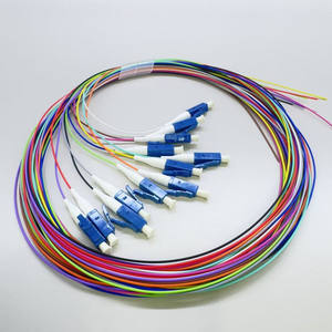 Cables de Fibra Óptica FTTH de 12 Núcleos con Conectores LC/UPC de Cabeza Cuadrada Pequeña, Pigtails de Fibra Óptica LC, Precio de Fábrica - Product Image 1
