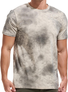 Camiseta Tie Dye para Hombre de Alta Calidad, Suministro OEM, con Logotipo Personalizado, 100% Algodón, Diseño Sólido y Moderno - Product Image 4