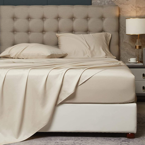 100% Organic Bamboo Fiber <b>Sheets</b> Set- Queen Size 300 Thread Count Soft Bed <b>Sheets</b> <b>Flat</b> <b>Fitted</b> <b>Sheet</b> Sets - Product Image 2