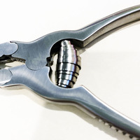 Pince à ongles professionnelle en acier pour pédicure, 5,5 pouces, à double action, pour ongles épais, courbée et large