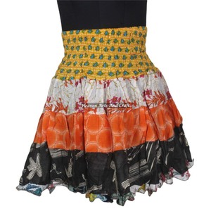 New Festival Gypsy <b>Patchwork</b> Mini Rara <b>Skirt</b> Hippy Boho Stylish Multi Color Patch Cotton Mini Sexy <b>Skirt</b> For Summer Wear - Product Image 3
