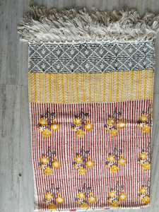 Manta de Algodón Tejida a Mano con Estampado Artesanal, Cubrecama para Sofá, Decoración Tradicional India para el Hogar, Estilo Boho, Venta al Por Mayor - Product Image 4