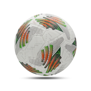 Balón de Fútbol de Cuero PU de Alta Calidad con Patrón Blanco, Verde y Naranja, a Bajo Precio, Ideal para Entrenamiento Oficial - Product Image 5