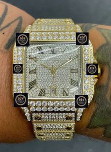 Reloj de Lujo Hip Hop con Diamantes Moissanite, Reloj Mecánico Automático de Acero Inoxidable para Hombre - Product Image 2