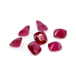 Rubis naturel de Bangkok calibré 3 mm taille coussin, pierre précieuse de rubis naturel à facettes pour la fabrication de bijoux, prête à l'emploi - Product Image 5