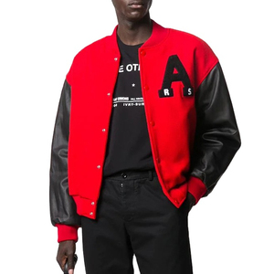 Personalized Varsity <b>Jacket</b> Letterman Style With Snap Buttons For High School Or Team Uniform - Product Image 2