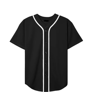 Customized Baseball Uniform <b>Short</b> Sleeve <b>Mesh</b> Polyester Quick Dry Breathable Jersey Men's Adult Low Price 100% Polyester Jersey - Product Image 4