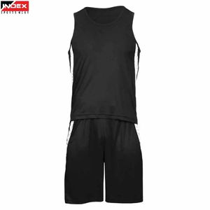 Ensemble débardeur et short noirs pour homme INDEX, respirant, anti-transpiration, séchage rapide, vêtements de sport INDEX - Product Image 1