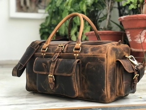 Custom <b>Waterproof</b> Leather Sports Gym Travel Duffle Bag GYM-0183 - Product Image 2