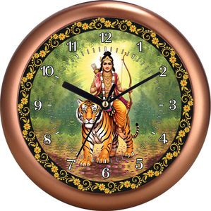 Reloj de Pared de Cuarzo Silencioso Lord Ayyappa con Impresión Personalizada para Decoración Espiritual del Hogar y Templo - Regalo de Graduación y Día de la Madre - Product Image 4