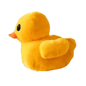 Haute qualité dessin animé jouets en peluche jouets en peluche mignon jaune canard poupée oreiller belle bande dessinée canard pour canapé chambre décoration