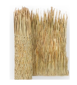 99 Gold Crafts Sandy Hawaii Yellow/Natural Green Palm Leaf Thatch Umbrella Roof 1.6m-2.6m 3-4 People Beach Bar Resort Shade - Product Image 5