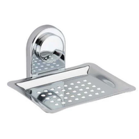 Tempat Sabun Stainless Steel Hotel Produk Kamar Mandi 2 Tingkat Tempat Penyimpanan Kamar Mandi Desain Drainase Tempat Sabun