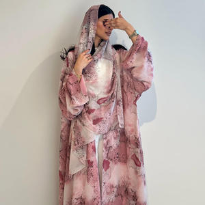 Wholesale Woman Abaya Kimono Cardigan Robe Muslim <b>Maxi</b> <b>Dress</b> Woman Abaya Eid Ramadan Occasion Premium Soft Fabric Comfortable - Product Image 6