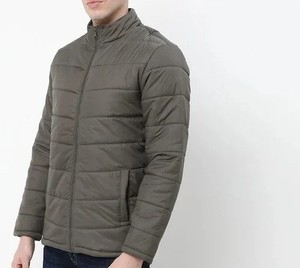 Veste d'hiver matelassée légère pour homme, col montant, vente en gros, fournisseur OEM de vestes d'hiver personnalisées - Product Image 5