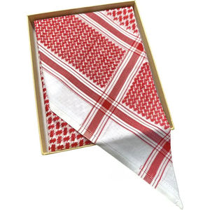 Pañuelo palestino de diseño personalizado, de poliéster y algodón, con estampado digital de camuflaje yemense, suave y transpirable, para exteriores. - Product Image 6