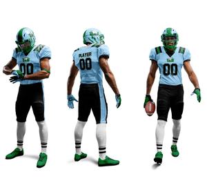 Uniformes de football américain à sublimation complète OEM conception personnalisée 100% polyester pratique porter des jeunes hommes maillot ensembles courts - Product Image 2