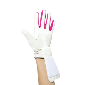Guantes de golf de dedo completo para zurdos de la serie Signature de Sergio Garcia, color rojo/blanco |   Guantes Unisex Premium Pro Grip Antideslizantes de Piel de Cabretta - Product Image 3