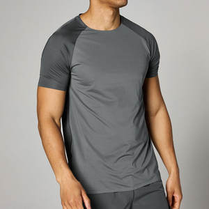 Camiseta Deportiva de Manga Corta Personalizada, Transpirable, Ecológica, 180 GSM, Color Sólido, para Entrenamiento en Gimnasio, Compresión, MOQ Bajo, Venta al Por Mayor - Product Image 2