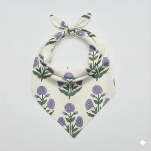 Pañuelo bandana de algodón con estampado a mano estilo vintage, pañuelo para la cabeza con estampado étnico indio, pañuelo para el cuello, moda femenina al por mayor - Product Image 3