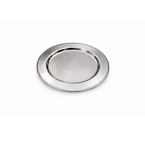 Nouvelle Assiette de Présentation en Acier Inoxydable Style Américain, Design Martelé Poli, Idéale pour Mariages, Événements et Dîners Prestigieux - Product Image 4