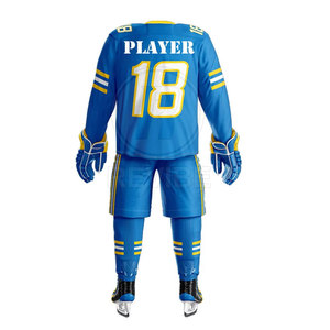 Uniforme de hockey sobre hielo 100% poliéster, jersey deportivo de alta calidad para equipo, en venta. - Product Image 3