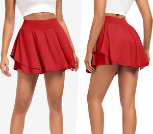 Jupe décontractée en coton pour femme 2026, longueur genou, respirante, confortable, en tissu de laine de haute qualité, durable, antistatique, service OEM - Product Image 2