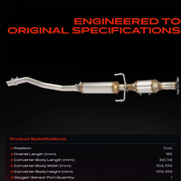 Convertidor Catalítico de Alto Flujo para Mazda CX-5 2013-2020 2.0L 2.5L Motor SkyActiv PE01-20-55X Ajuste Directo Sin Error de CEL Garantizado