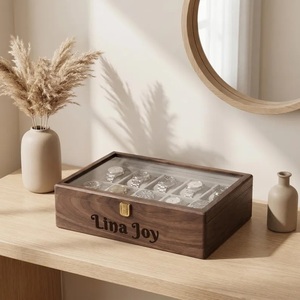 Custom Wooden Welcome Signs Engraved <b>6</b> Watch Display Case <b>Drawer</b> Classic Luxury Eco-Friendly Home Decor Christmas Gift for Him - Product Image 4