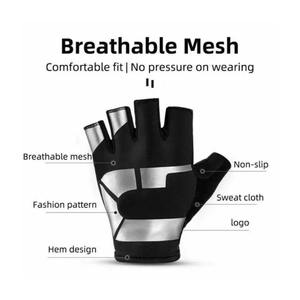 Guantes de Ciclismo de Medio Dedo para Bicicleta de Carretera, Gimnasio, Entrenamiento, Guantes Antideslizantes para Levantamiento de Pesas, de Secado Rápido - Product Image 3