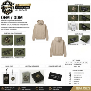 เสื้อฮู้ดผู้ชายผ้าฝ้าย 100% สำหรับฤดูใบไม้ร่วงและฤดูหนาว ดีไซน์ใหม่ทันสมัย ขายดี ระบายอากาศได้ดี - Product Image 6