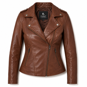 Blouson aviateur en cuir de mouton noir matelassé pour femme, col montant amovible, respirant, écologique, séchage rapide - Product Image 5