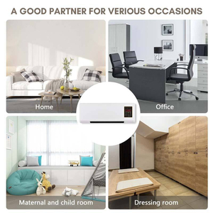 Aire Acondicionado y Calefactor Eléctrico de Pared 2 en 1 de 800W con Control Remoto, Ventilador Móvil de Ángulo Amplio de Doble Uso - Product Image 5