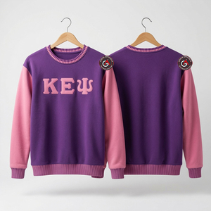 Kapa Epsilon PSI เสื้อสเวตเชิ้ตคอกลมไซส์ใหญ่พิเศษผลิตจากวัสดุ OEM - Product Image 1