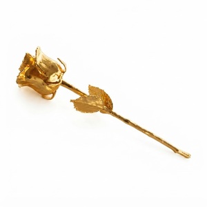Rosa Natural Bañada en Plata de Alta Calidad, Flor Eterna Preservada, Rosa de Oro de 24K que Dura para Siempre, para el Día de San Valentín, Día de la Madre - Product Image 3