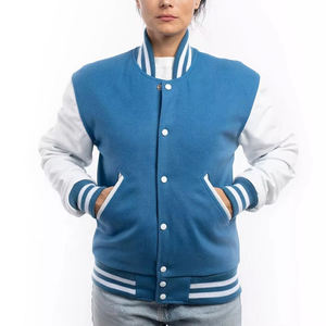 Chaqueta universitaria elegante para mujer, chaqueta corta de manga larga, chaqueta universitaria de longitud corta, chaqueta con cuello alto, chaqueta universitaria acolchada corta - Product Image 6