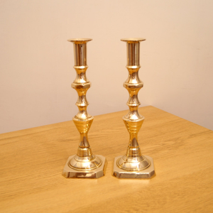 High Quality Heavy Vintage Two Candle <b>Holders</b> Candle Sticks Solid <b>Brass</b> <b>Candlestick</b> Set Decorative Taper Candle Stand - Product Image 3