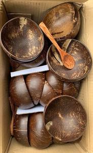 [BEST SELLER] Bol en coquille de noix de coco polie, écologique, non toxique, design moderne, pour servir et stocker les aliments, idéal pour hôtel, café, maison - Product Image 6