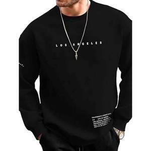 Sudaderas de Cuello Redondo para Hombre, Bordadas, 100% Algodón, Estilo Vintage, Holgadas, de Manga Larga para Invierno - Product Image 6