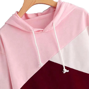 Sweat à capuche vintage brodé 100 % coton pour femme, collection automne-hiver, à manches longues, séchage rapide, coupe ample - Product Image 2