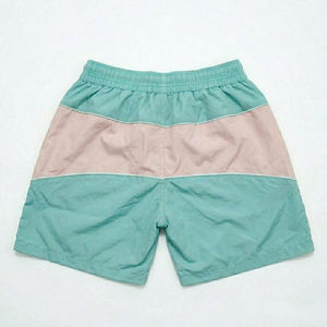 Men's Color Blocking Track Jacket And <b>Shorts</b> Set Stand Collar Sporty Style Summer Wear Breathable Knitted <b>Polyester</b> Outwear - Product Image 4