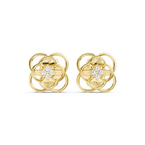 Wholesale Supply <b>Snowflake</b> Lab Grown Diamond <b>Earrings</b> for Women Diamond <b>Earrings</b> for Wedding Party and Gifting - Product Image 3