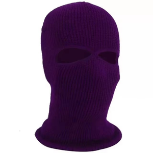 Cagoule en tricot vert pour le ski, masque facial, bonnet d'hiver et d'été avec cordon de serrage pour le sport – Vente en gros - Product Image 4