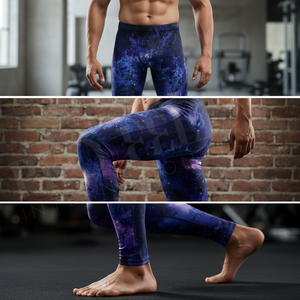 Workout Apparel Custom Printed Compression Leggings Gym Running Sports Tights Quick Dry Stretch Fitness Athletic Wear Yoga Pants - Product Image 4
